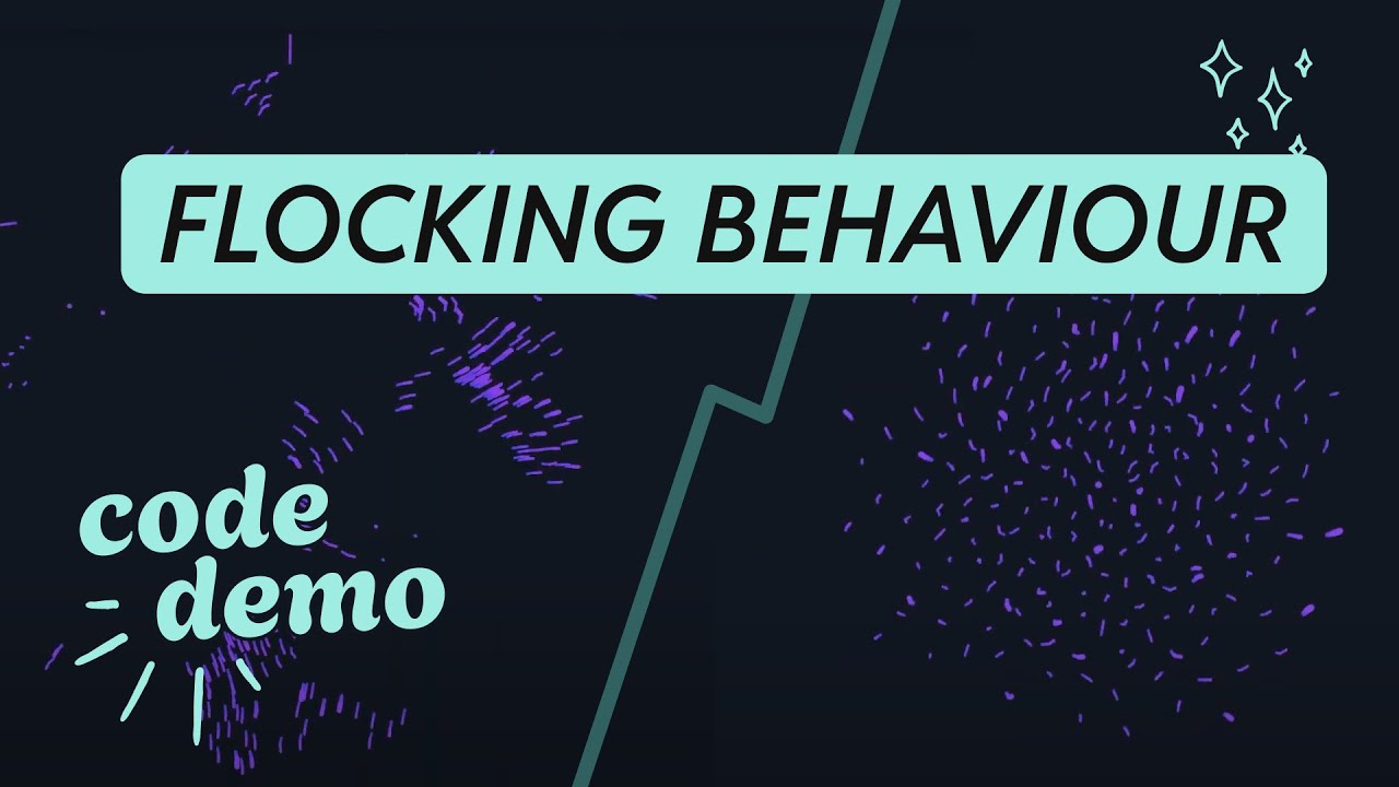 Flocking Behaviour : Changing the settings for different effects