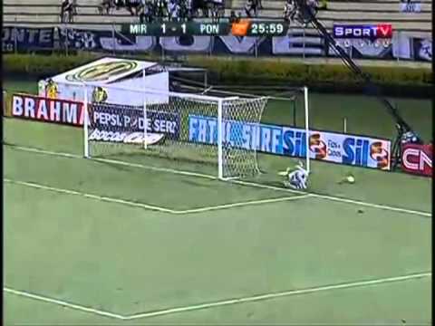 Goleiro do Mirassol evita gol do meio de campo! Mirassol 2 x 1 Ponte Preta [16/01/11]