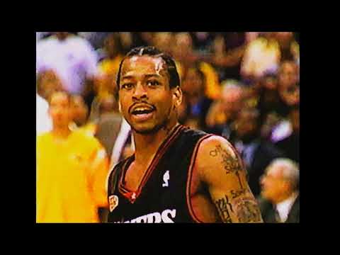 RARE Allen Iverson, Rocky Balboa mix Pre Game 3 of the 2001 NBA Finals