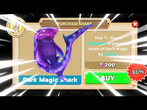 GET DARK MAGIC SHARK 86% OFF (JAWSOME DISCOUNT) - HUNGRY SHARK WORLD