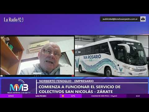Nuevo servicio de micros zarate san nicolás