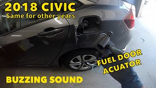 2018 and up Honda civic fuel door actuator replacement to fix buzzin sound 2019 2020 2021 2022 2023