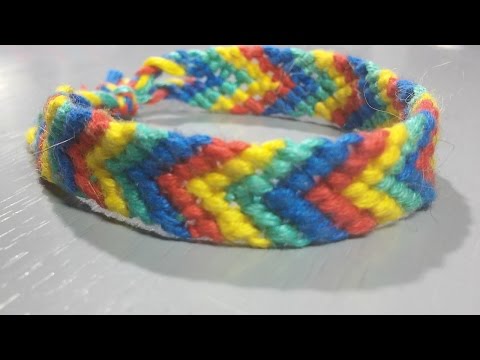 DIY friendship bracelet with arrow
