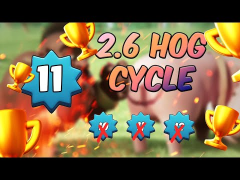 DOMINATING LEVEL 11 with 2.6 HOG CYCLE IN CLASH ROYALE -Annygaming