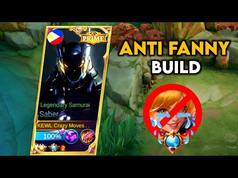 GOODBYE FANNY THIS NEW SABER BUILD WILL ONE SHOT FANNY IN HIGH RANK GAME!!