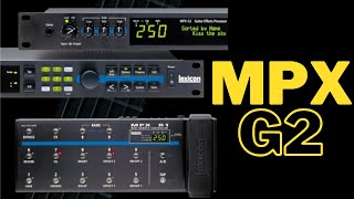 Video thumbnail for The Best Lex? Lexicon MPX G2 by Leon Todd