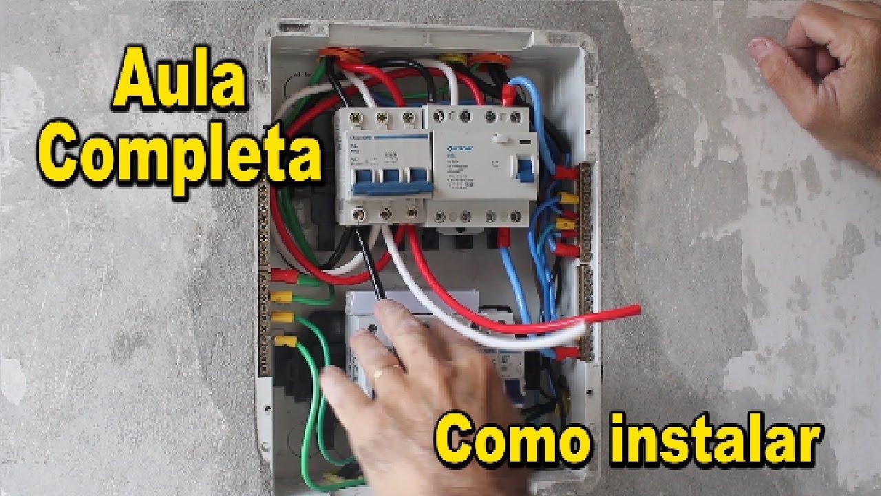 Como instalar QUADRO DE DISTRIBUIÇÃO Passo a passo