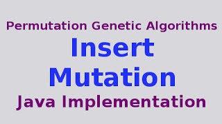 Genetic Algorithms 22/30: Insert Mutation with Java Implementation