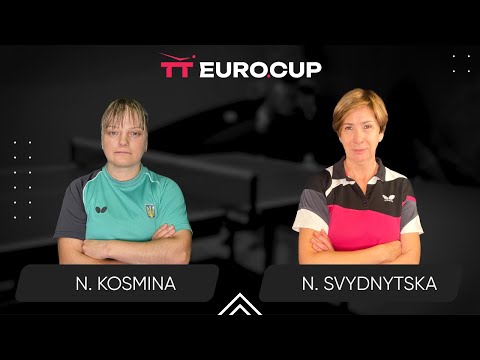 18:50 Natalia Kosmina - Nataliia Svydnytska 05.10.2025 TT Euro.Cup Women Ukraine Master. TABLE 4