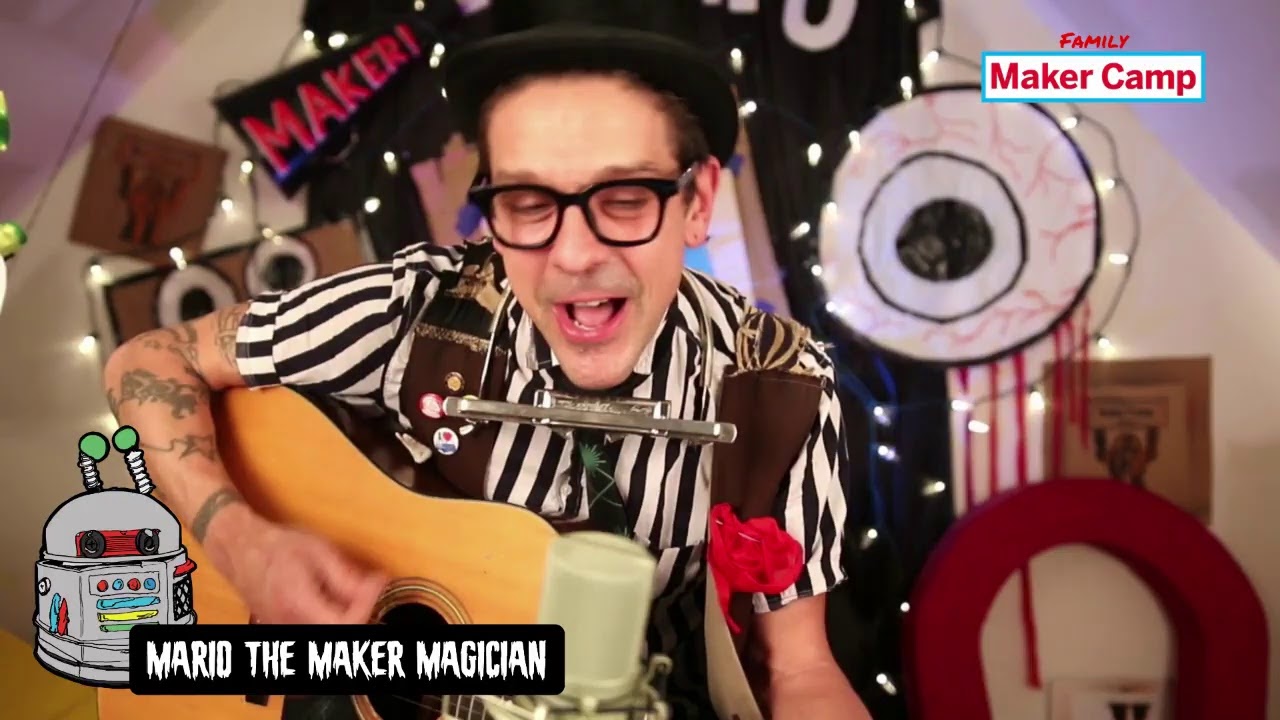 Maker Camp Live!  Mario the Maker Magician & The Pretty Amazing Jono