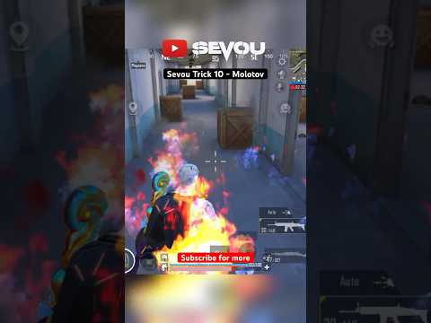 Sevou Trick 10 - Molotov 🔥 #pubgm #pubgmobile #sevou #levinho #bgmi
