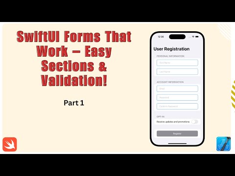 How to create a SwiftUI Form with Sections and Validation