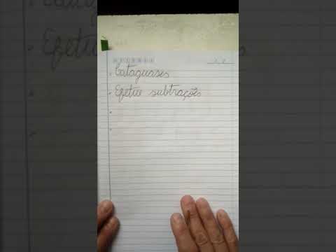 SUBTRAÇÃO NO CADERNO FATORES 1,2,3