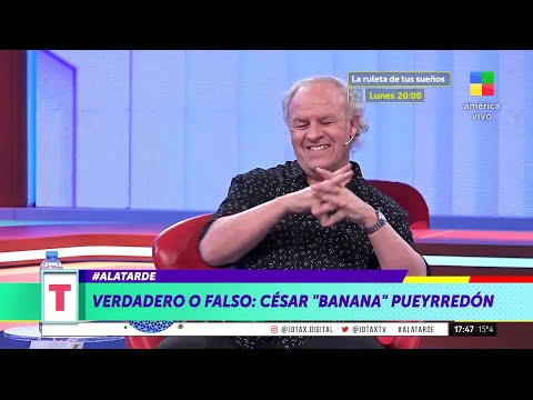 César "Banana" Pueyrredón respondió el "Verdadero o Falso": "Laura Oliva debutó con una canción mía"