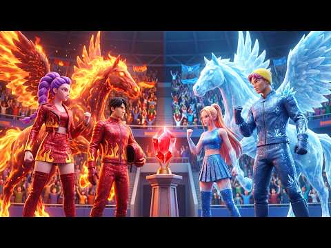 Fire Family VS Ice Family: RUMI Wins The Magical Horse Racing Championship 🐴🐴 Kpop Demon Hunters