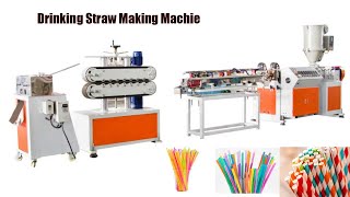 How is plastic straw made? Check the Drinking Straw Making Machine Working Video