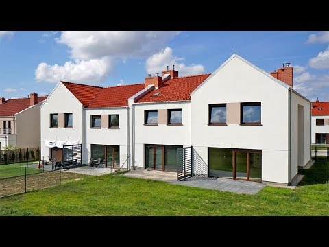 Oglądamy dom szeregowy 133 m2 z garażem - Osiedle Nowe Złotniki / Suchy Las #projekt #budowa