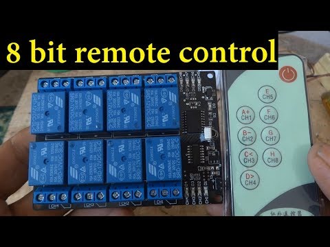 Lights remote control. 8 bits remote control review and power up. ICStation