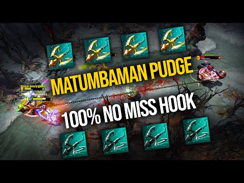 WTF 100% No Miss Hook By Matumbaman Pudge [Game 1] | Cooman 6k5HP Pudge Super Raid Boss [Game 2]