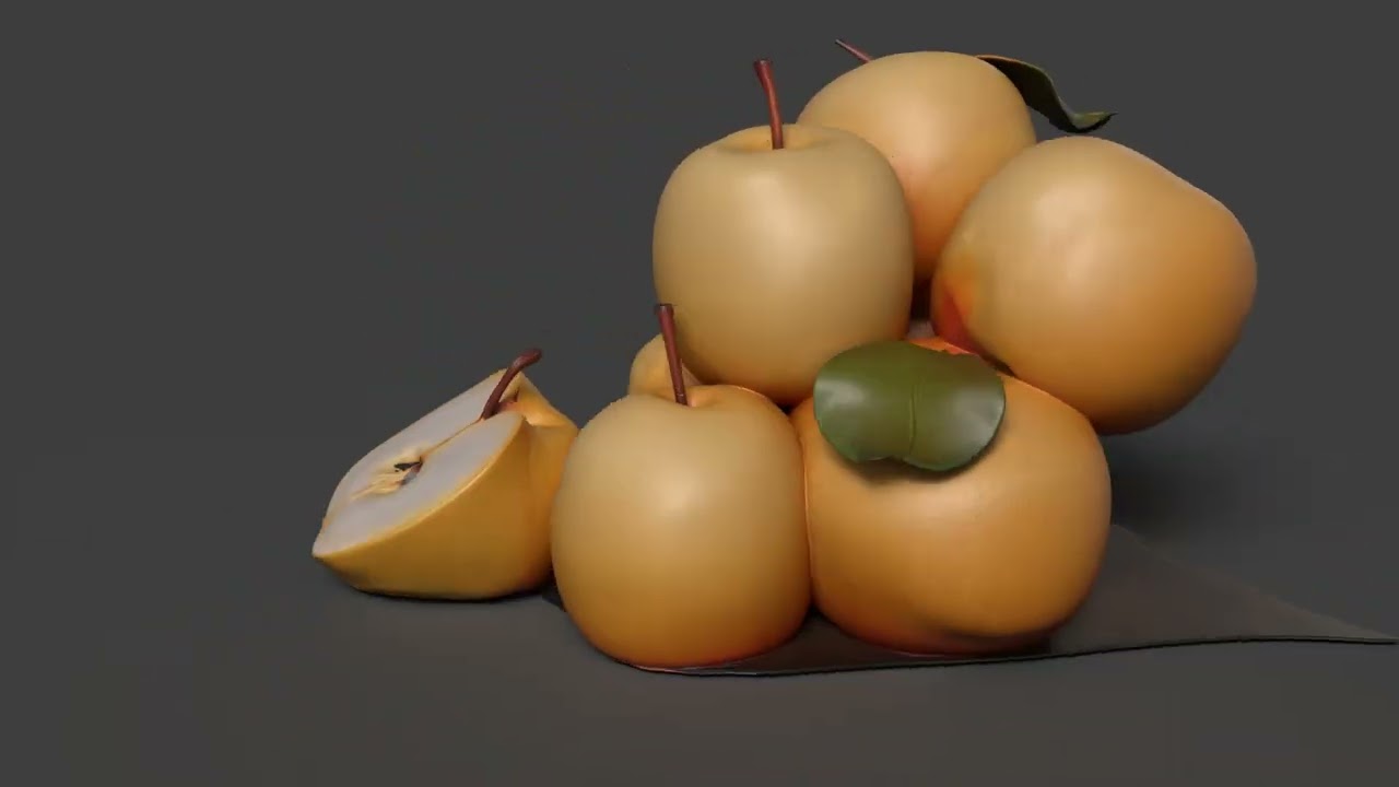 Chinese Pear 3D Model