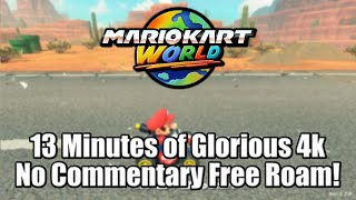 Thirteen Commentary Free Minutes of Mario Kart World Free Roam in 4k