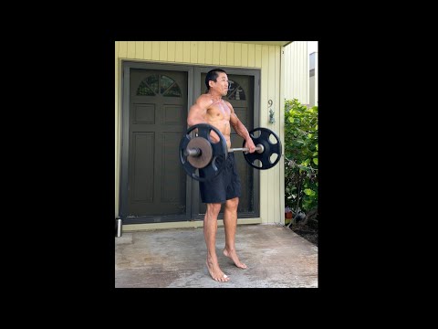 Day 278 FitPro Hawaii Workout-Clean & Press Warm Up with 140 lbs.(2X SPEED) - February 19, 2021