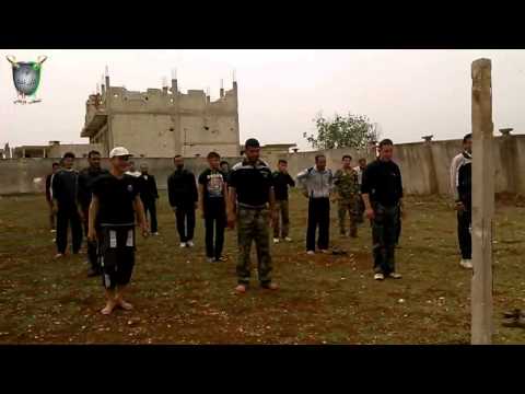 تدريبات عناصر الكتيبة الثانية التابعة للواء الأول مشاة في ريف حمص