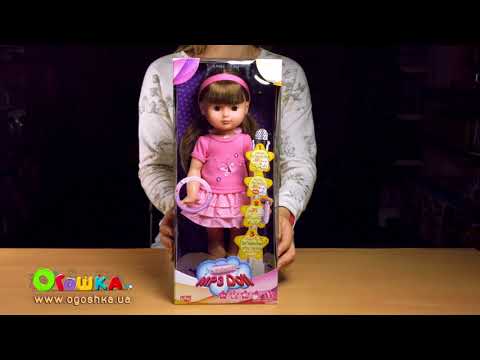 Видео обзор Кукла с MP3, 38см (брюнетка)