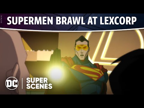 Reign of the Supermen - Brawl at Lexcorp | Super Scenes | DC