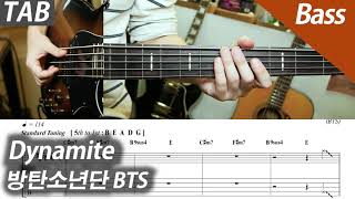 방탄소년단 BTS - Dynamite | 베이스 커버 악보