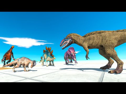 HERBIVORE NEIGHBORS attack YUTYRANNUS - Animal Revolt Battle Simulator