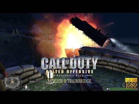 Call of Duty 1 (2003) United Offensive Gameplay Walkthrough Mission 6 Trainbridge | British Campaign
