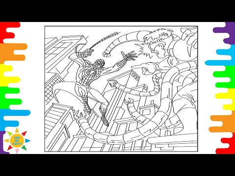 Spiderman vs Dr Octopus Coloring Pages|Spiderman Coloring|ROY KNOX - Breathe Me In [NCS Release]
