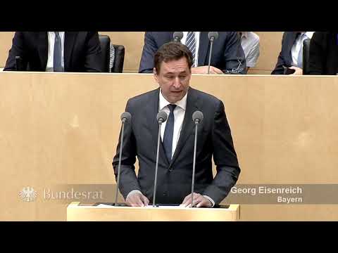 Staatsminister Georg Eisenreich im Bundesrat am 7. Juni 2019 - Bayern