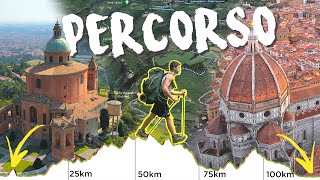 Guida via degli Dei - IL PERCORSO - Descrizione dettagliata passo passo