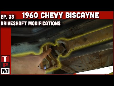 1960 Chevy Biscayne LS Swap Ep 33 - Checking Drive Shaft Fitment and Modification Ideas.