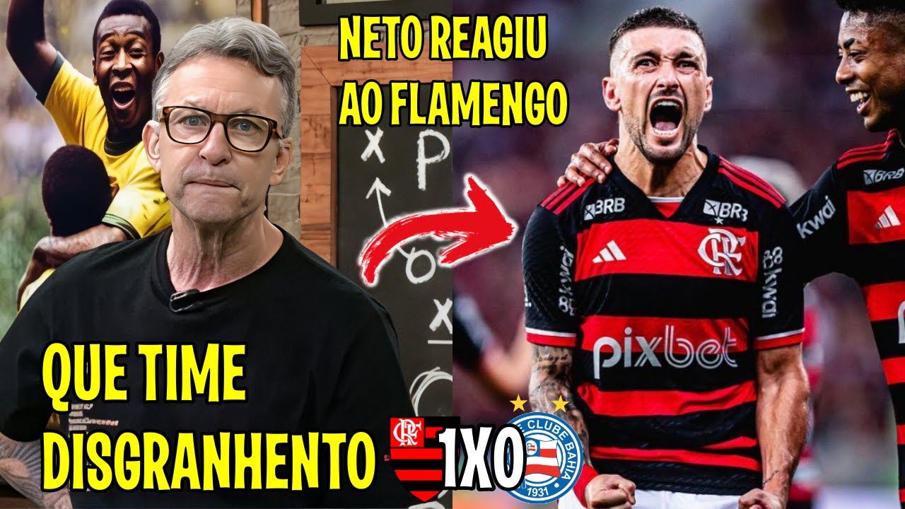 CRAQUE NETO REAGIU AO MENGÃO E PERDEU A LINHA "VAMOS ENFRENTAR ESSE TIME DE NOVO" FLAMENGO 1X0 BAHIA