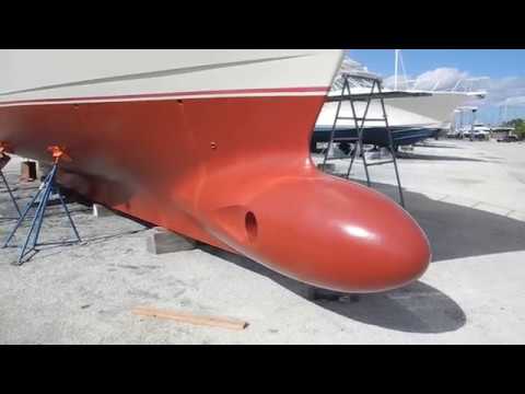 Nordhavn 50 in Boatyard
