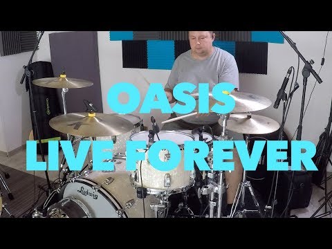 Thumbnail for Oasis - Live Forever (Drum Cover #67) by Noel Gallagher, Oasis, Ride, Nico, Youth