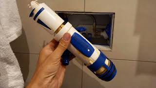 Come cambiare campana e carico acqua casetta murata senza atrezzi