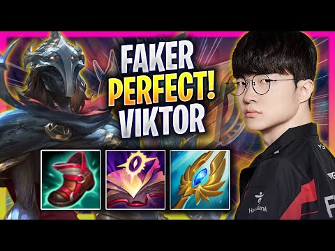FAKER PERFECT GAME WITH VIKTOR! - T1 Faker Plays Viktor MID vs Ahri! | Season 2025