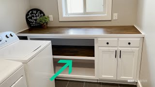 How to Build Your Own Laundry Room Cabinets