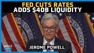 Fed Cuts Rates Again as Powell Announces $40B in New Treasury Purchases