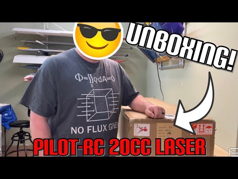 Unboxing The Pilot RC 20cc Laser - Introductory Gas RC Airplane for Beginners - Part 1