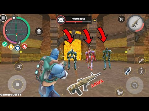 Rope Hero: Vice Town (AAWA Most Damage Gun in Vice Town ) Robot Boss Defeated - Android Gameplay HD