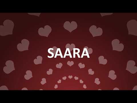 HAPPY BIRTHDAY SAARA