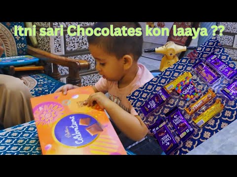 Pranith ke liye itni sari chocolates kon laaya ??Kids reaction to too many chocolates! #chocolate