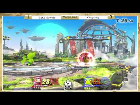 Smash 4: A1SS - SSKB | Arikado (Diddy Kong) vs KerbyKong (Pikachu)
