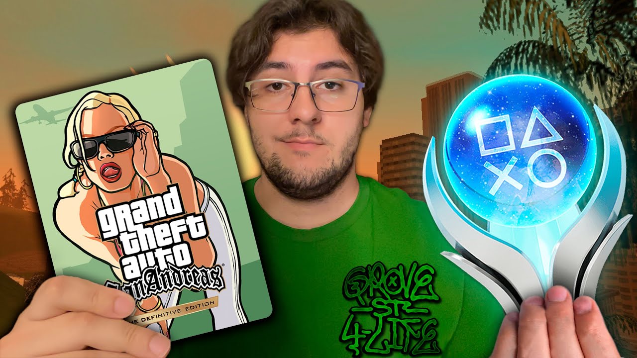 A PLATINA QUE QUASE QUEIMOU MEU PS5 - GTA SAN ANDREAS