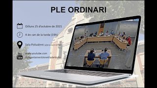 Ple ordinari 25/10/2021